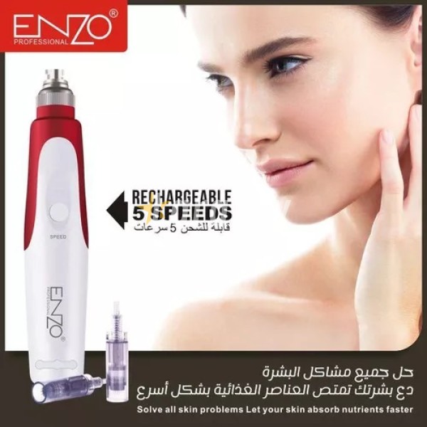 ENZO PROFESSIONAL Derma Pen Micro Aiguille Stylo Électrique Rechargeable Antivieillissement De Peau