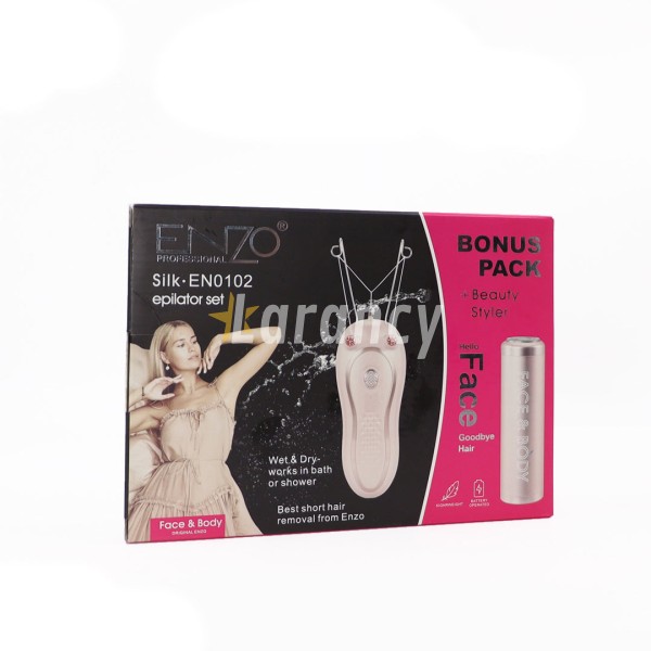 ENZO PROFESSIONAL Épilateur Electrique Au Fil De Coton sans fil silk wet & dry